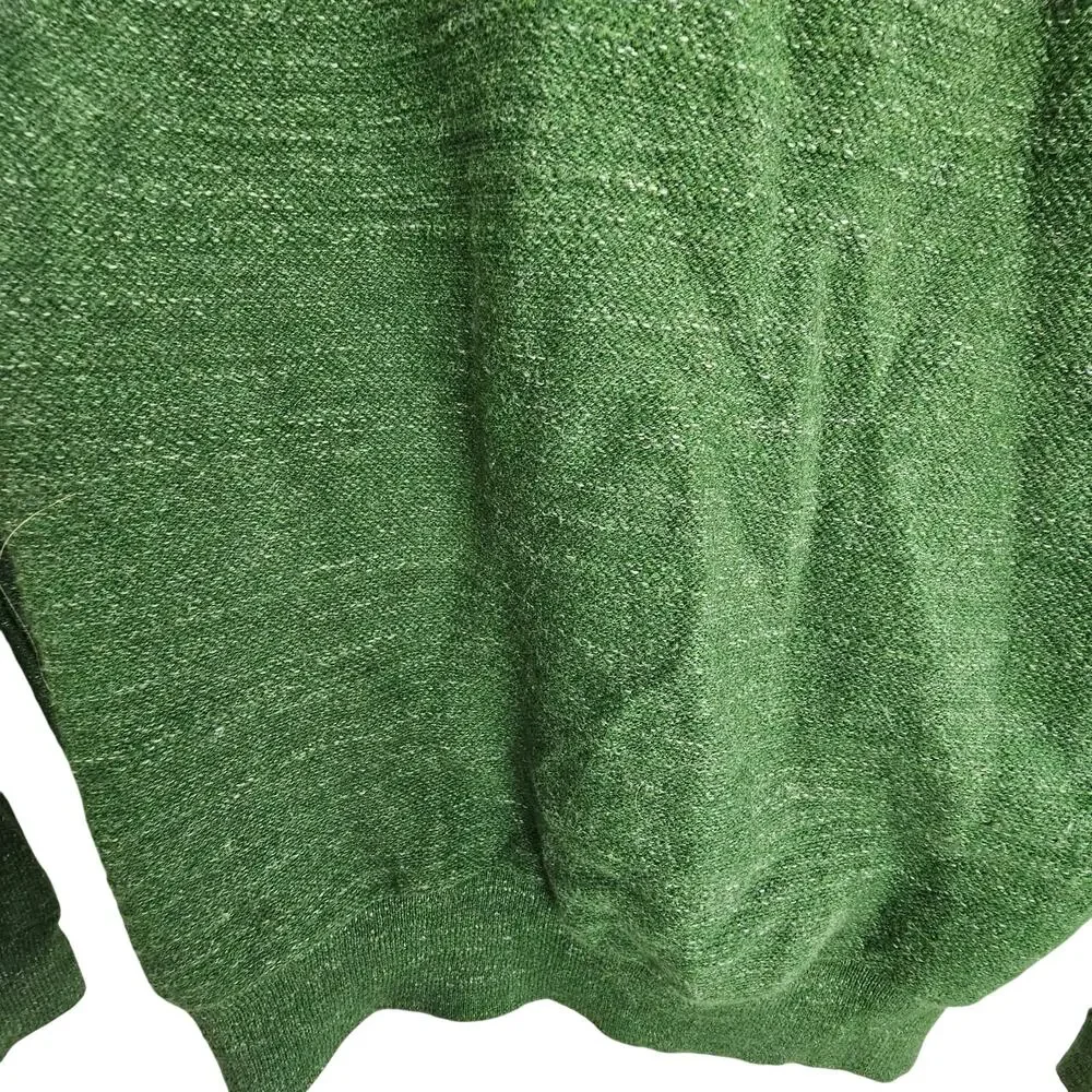 J. Crew Mens Knit Crew Neck Pullover Sweater L Slim Fit Preppy Old Money Stretch